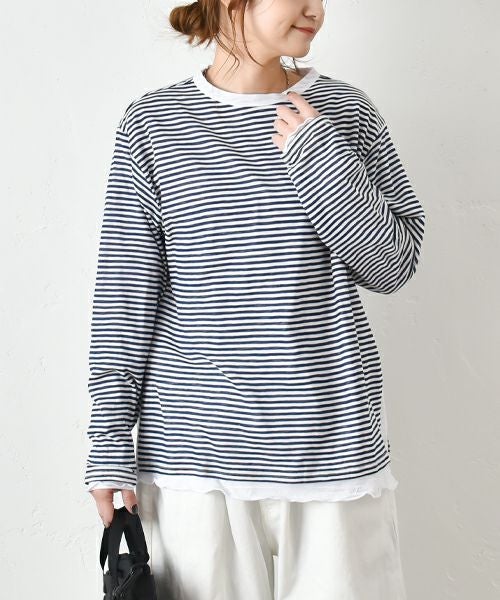 Gives a sense of fullment｜レイヤードTee [[851001]][C]