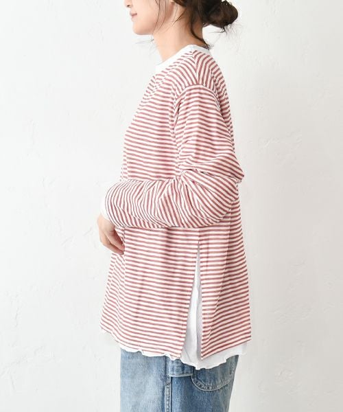 Gives a sense of fullment｜レイヤードTee [[851001]][C]