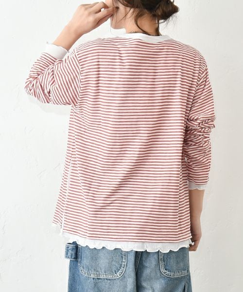 Gives a sense of fullment｜レイヤードTee [[851001]][C]