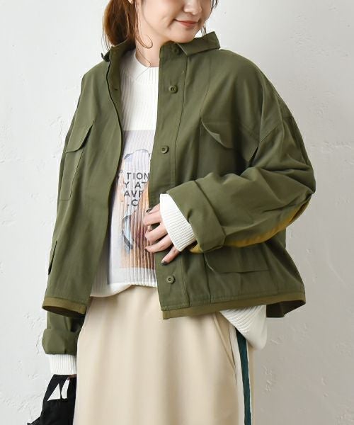 Gives a sense of fullment｜リメイクデザインミリタリーアウター [[851334]][C]