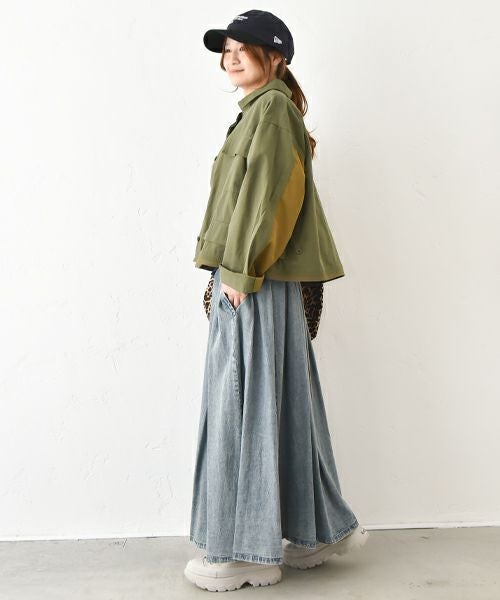 Gives a sense of fullment｜リメイクデザインミリタリーアウター [[851334]][C]