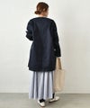 No18｜Vネックミドル丈コート [[614201]][C]