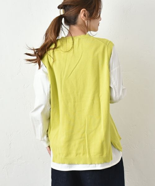hagumu｜やわらかコットンベスト [[ha-BE-27]][C]