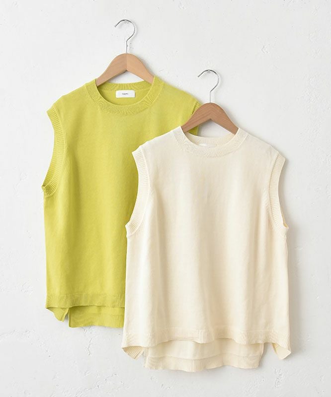 hagumu｜やわらかコットンベスト [[ha-BE-27]][C]