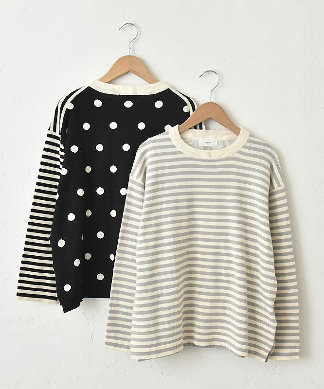 hagumu｜しましま＆みずたまプルオーバー [[ha-PO-44]][C]