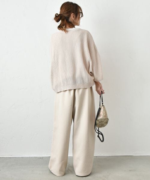 HUMS｜ポンチョ風2wayニット [[HU-PO-14]][C]