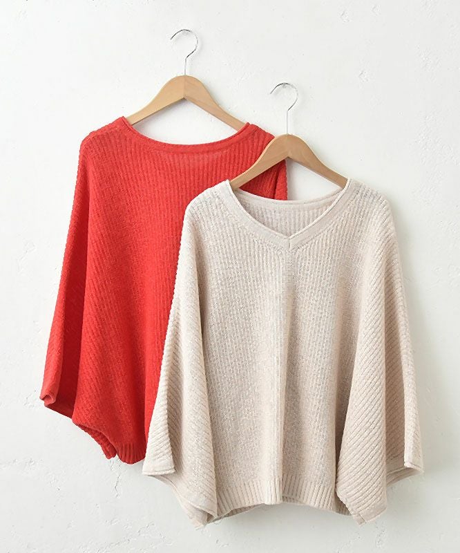 HUMS｜ポンチョ風2wayニット [[HU-PO-14]][C]