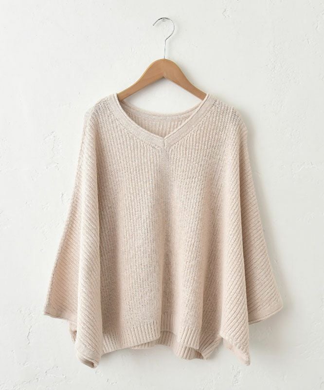 HUMS｜ポンチョ風2wayニット [[HU-PO-14]][C]