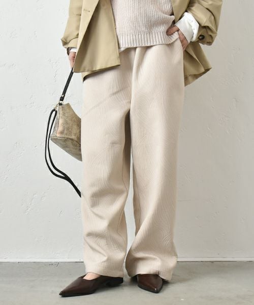 HUMS｜ジャガードワイドパンツ [[HU-PT-02]][C]