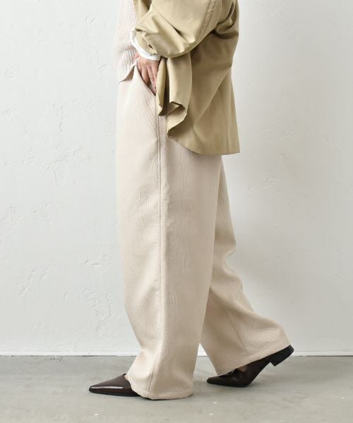 HUMS｜ジャガードワイドパンツ [[HU-PT-02]][C]