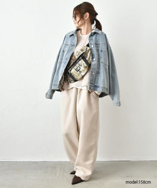 HUMS｜ジャガードワイドパンツ [[HU-PT-02]][C]