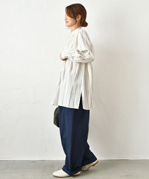 No18｜前ギャザー後ろ変形ヨークチュニック [[H24045]][C]