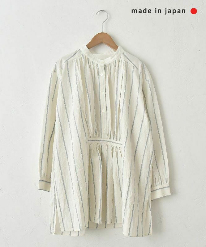 No18｜前ギャザー後ろ変形ヨークチュニック [[H24045]][C]