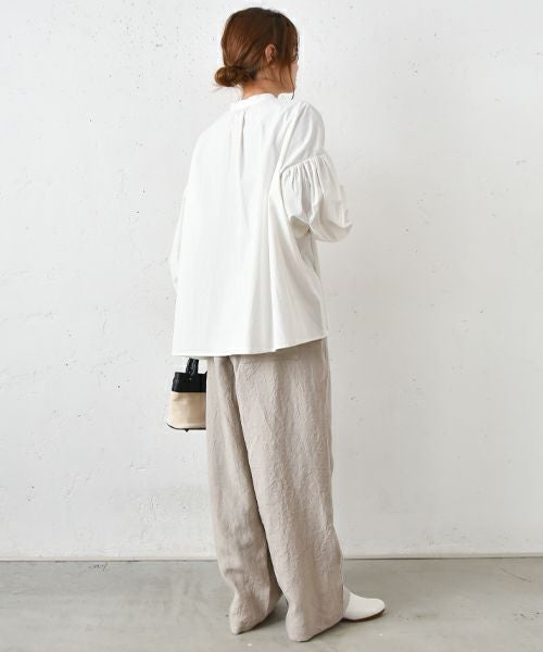 hagumu｜スタンドカラーシャツ [[hag-130]][C]