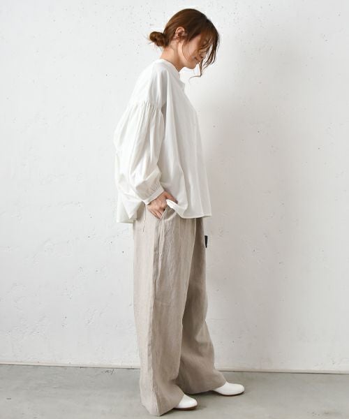 hagumu｜スタンドカラーシャツ [[hag-130]][C]