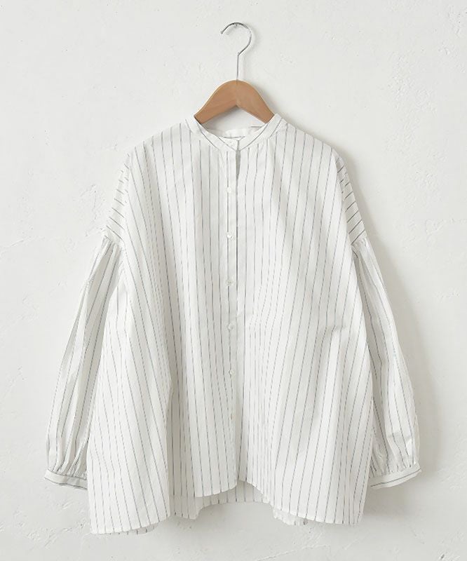 hagumu｜スタンドカラーシャツ [[hag-130]][C]