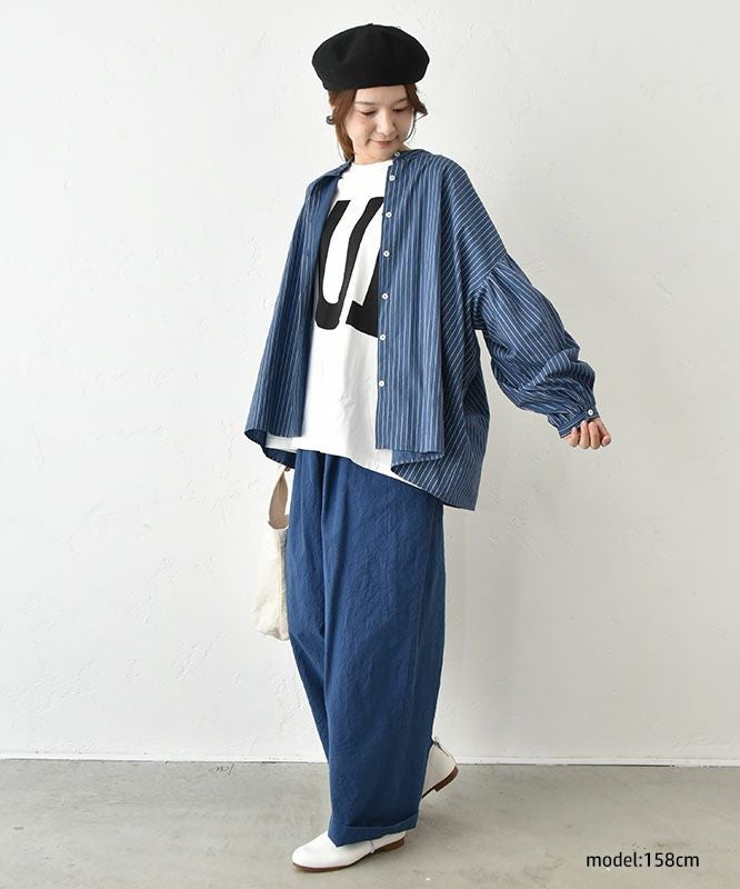 hagumu｜スタンドカラーシャツ [[hag-130]][C]