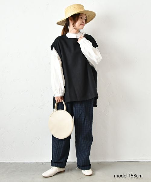 hagumu｜スタンドカラーシャツ [[hag-130]][C]