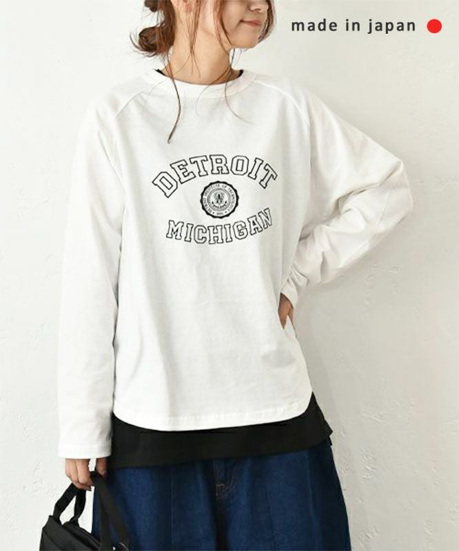 and quarter｜ラグラン10部袖ロゴロンT [[131286F]][C]