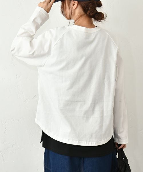 and quarter｜ラグラン10部袖ロゴロンT [[131286F]][C]