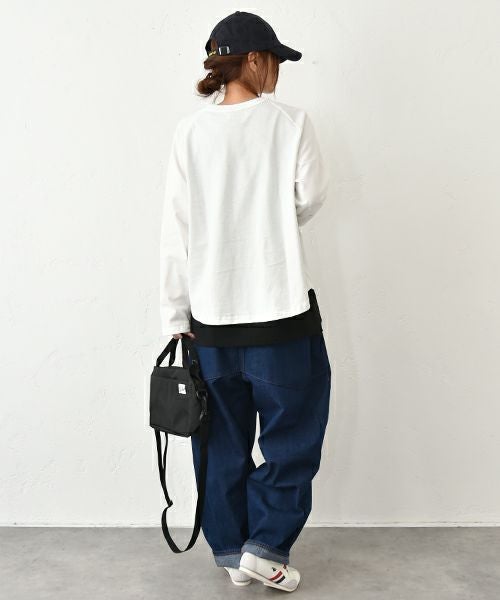 and quarter｜ラグラン10部袖ロゴロンT [[131286F]][C]