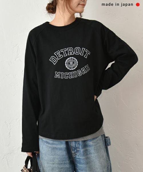 and quarter｜ラグラン10部袖ロゴロンT [[131286F]][C]