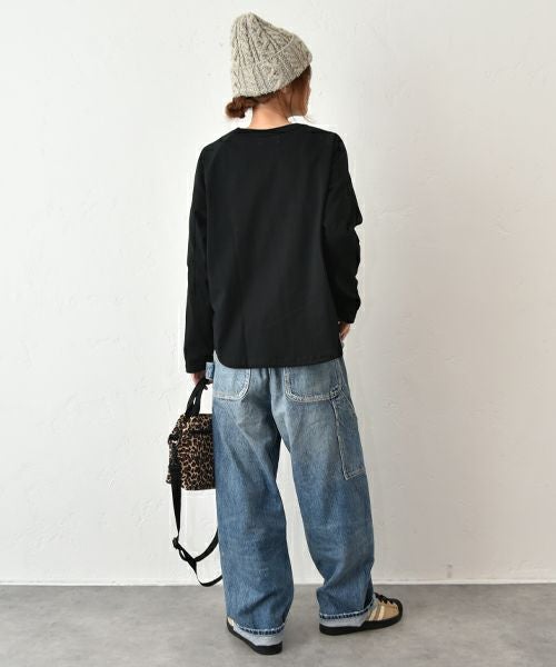 and quarter｜ラグラン10部袖ロゴロンT [[131286F]][C]