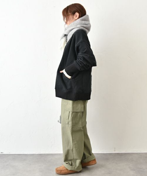 Our.｜Vネックスウェットカーティガン [[131304H]][C]