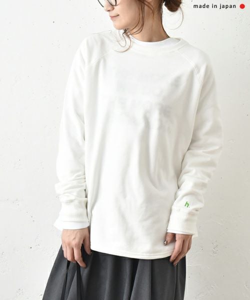 her.｜ミニ裏毛ラグランスウェットカットソー [[131301H]][C]