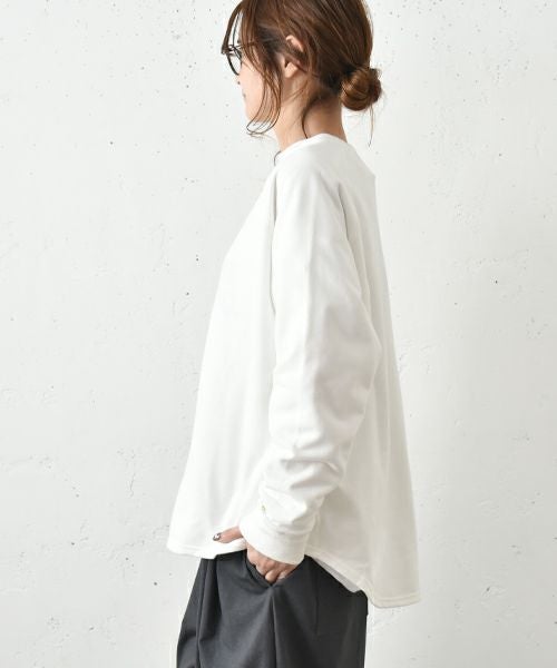 her.｜ミニ裏毛ラグランスウェットカットソー [[131301H]][C]