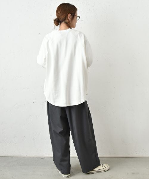 her.｜ミニ裏毛ラグランスウェットカットソー [[131301H]][C]