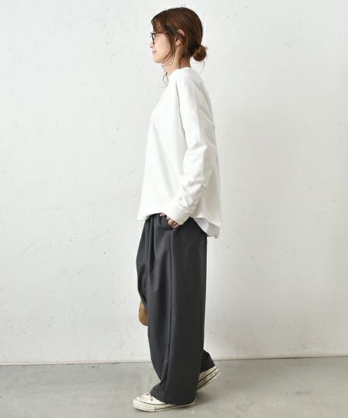 her.｜ミニ裏毛ラグランスウェットカットソー [[131301H]][C]