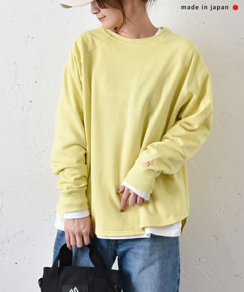 her.｜ミニ裏毛ラグランスウェットカットソー [[131301H]][C]