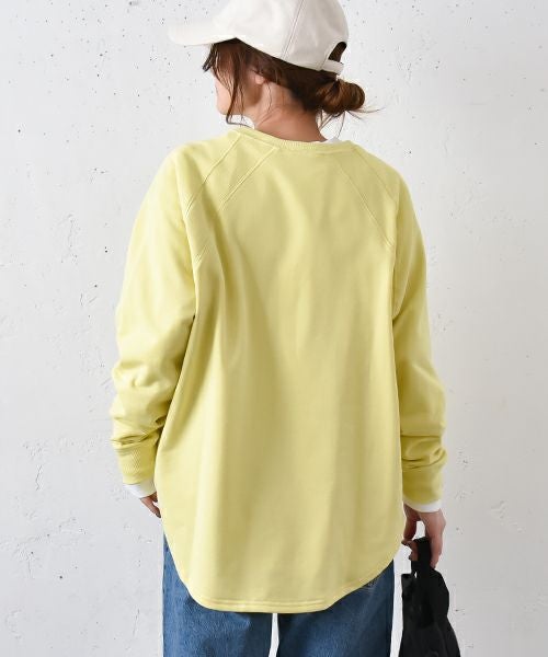 her.｜ミニ裏毛ラグランスウェットカットソー [[131301H]][C]