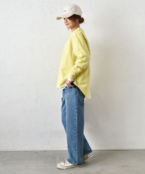 her.｜ミニ裏毛ラグランスウェットカットソー [[131301H]][C]