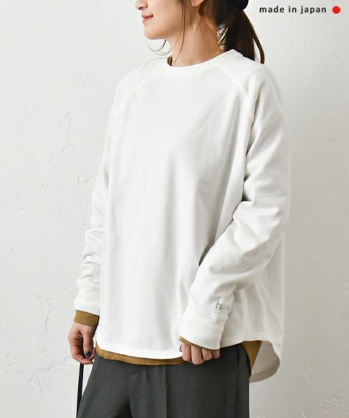 her.｜ミニ裏毛ラグランスウェットカットソー [[131301H]][C]