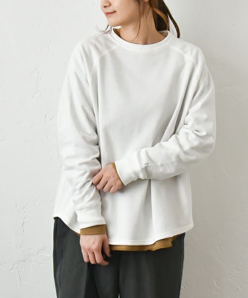 her.｜ミニ裏毛ラグランスウェットカットソー [[131301H]][C]