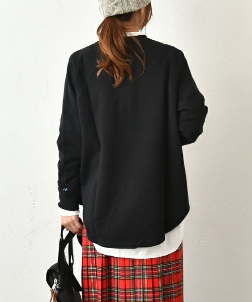 her.｜ミニ裏毛ラグランスウェットカットソー [[131301H]][C]