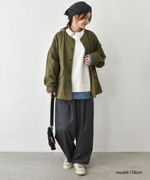 RNA｜ノーカラーミリタリージャケット [[J2138]][C]