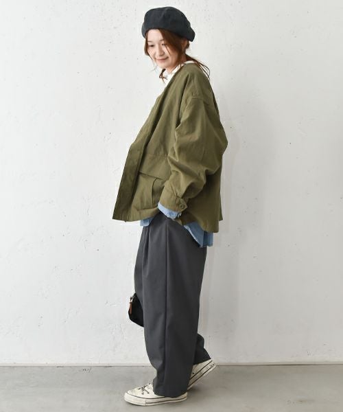 RNA｜ノーカラーミリタリージャケット [[J2138]][C]
