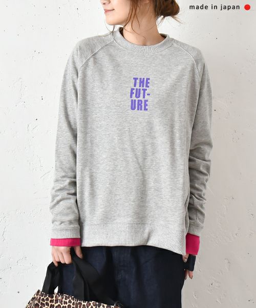 and quarter｜ミニ裏毛ロゴクルースウェット [[131300F]][C]