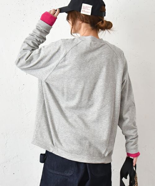 and quarter｜ミニ裏毛ロゴクルースウェット [[131300F]][C]