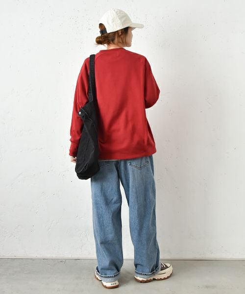 and quarter｜ミニ裏毛ロゴクルースウェット [[131300F]][C]