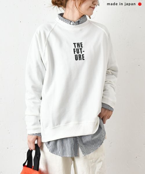 and quarter｜ミニ裏毛ロゴクルースウェット [[131300F]][C]