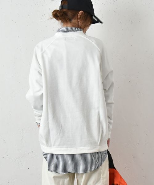 and quarter｜ミニ裏毛ロゴクルースウェット [[131300F]][C]