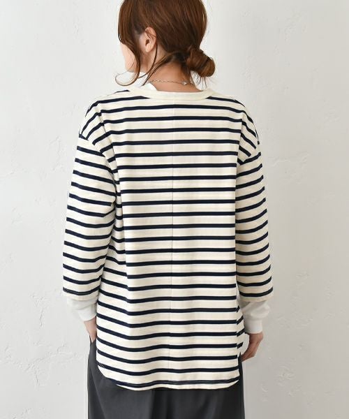 her.｜7分袖刺繍カットソー [[CE3CT230701B]][C]