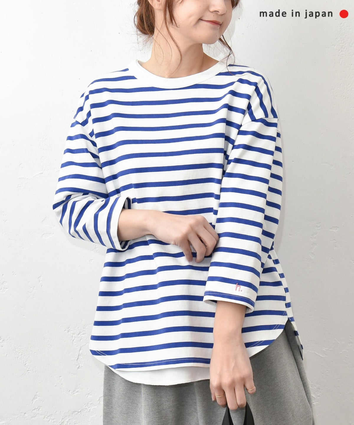 her.｜7分袖刺繍カットソー [[CE3CT230701B]][C]