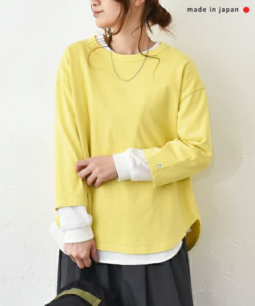 her.｜7分袖刺繍カットソー [[CE3CT230701B]][C]