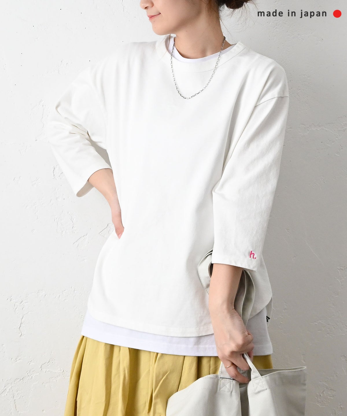 her.｜7分袖刺繍カットソー [[CE3CT230701B]][C]