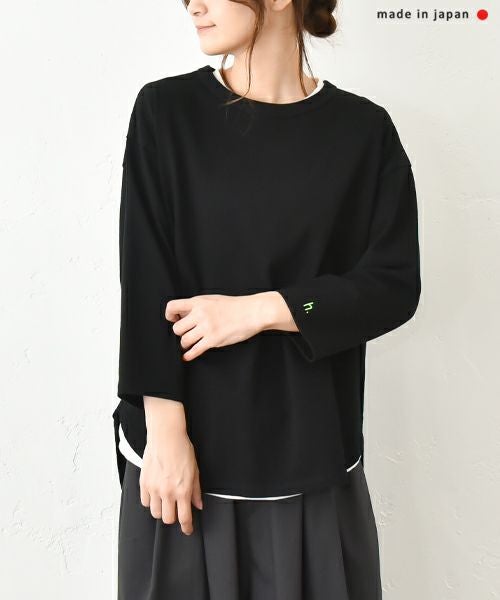 her.｜7分袖刺繍カットソー [[CE3CT230701B]][C]